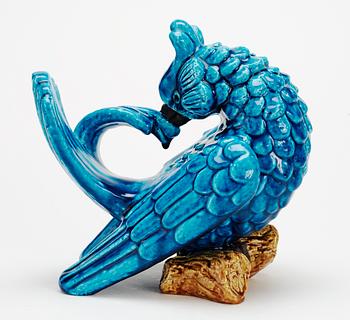 A Gunnar Nylund stoneware figure of a bird, Rörstrand.