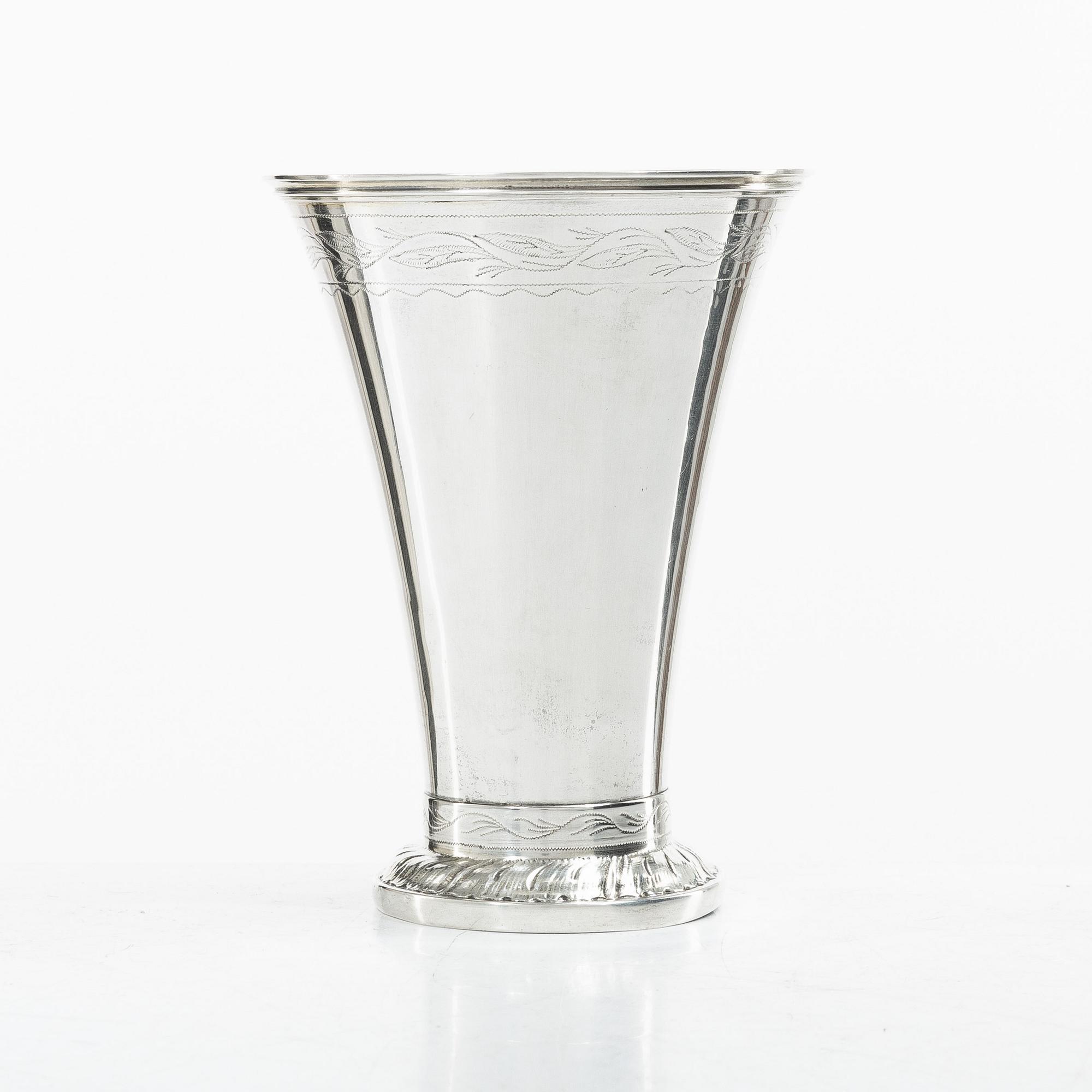 Gustaf Möllenborg, Bägare, silver, Stockholm 1889.