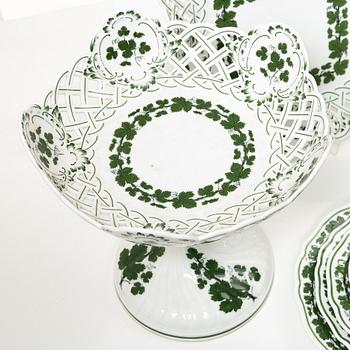 An 187-piece 'Weinlaub' porcelain dinner and coffee service, Meissen, Germany.