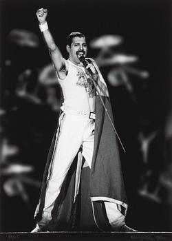 Peter Kjellerås, "Freddie Mercury, Queen, Råsunda", 1986.