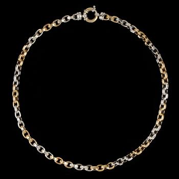 192. A gold necklace/chain. Weight 39,2 g.