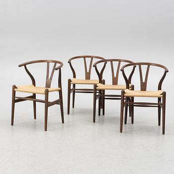 Hans J. Wegner, 4 st, "Y-stolen/CH24", Carl Hansen & Son, Danmark.