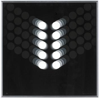 BECK & JUNG (HOLGER BÄCKSTRÖM & BO LJUNGBERG), blandteknik, glas, signerad och numrerad 10/50, daterad 1976.