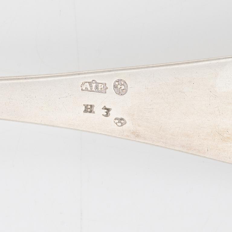 A set of  Silver Spoons, including Andreas Isberg, Skänninge 1814 (8 pieces).