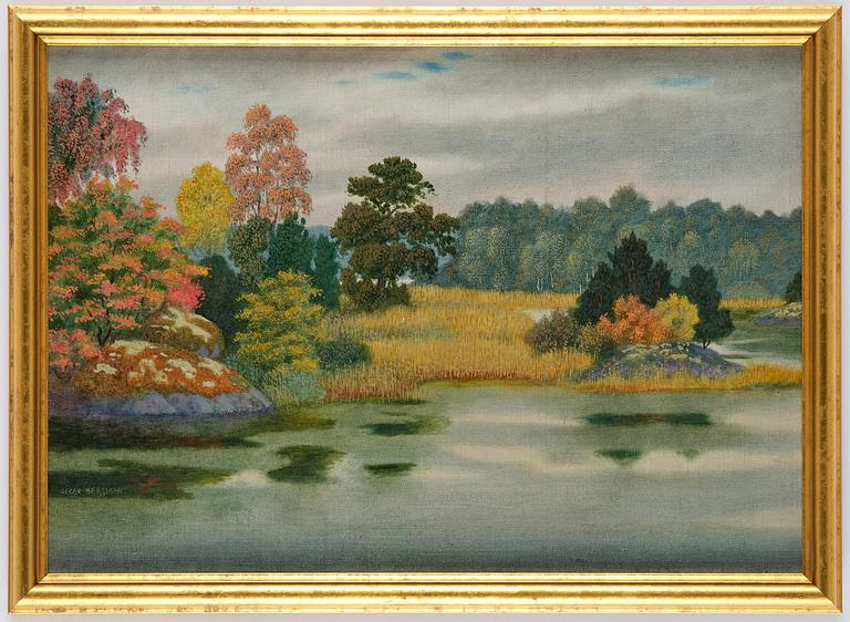Oskar Bergman, Autumn Landscape.