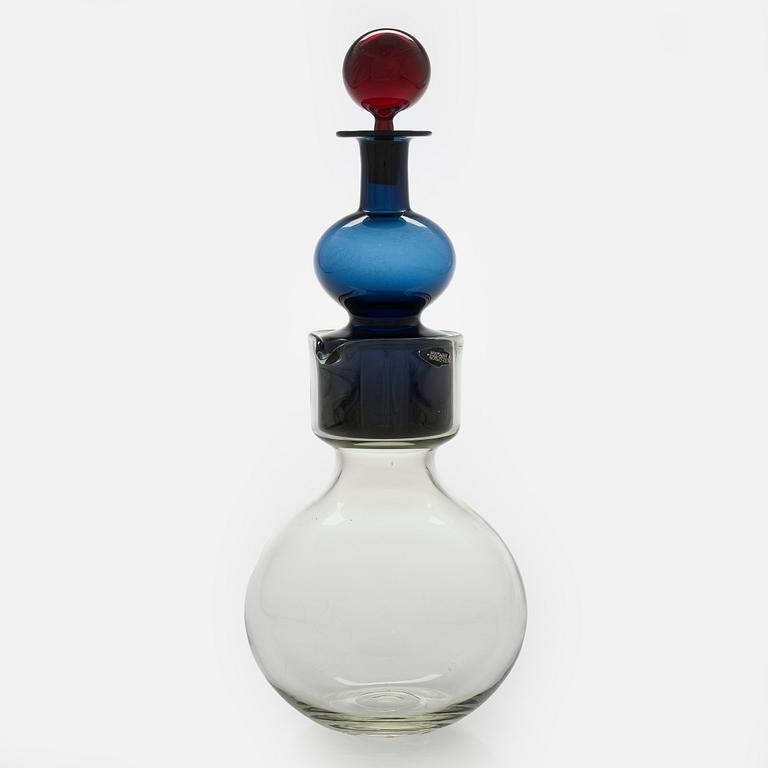 Kaj Franck, a decanter 'The Bells of Kremlin', signed K. Franck, Nuutajärvi, Notsjö -60.