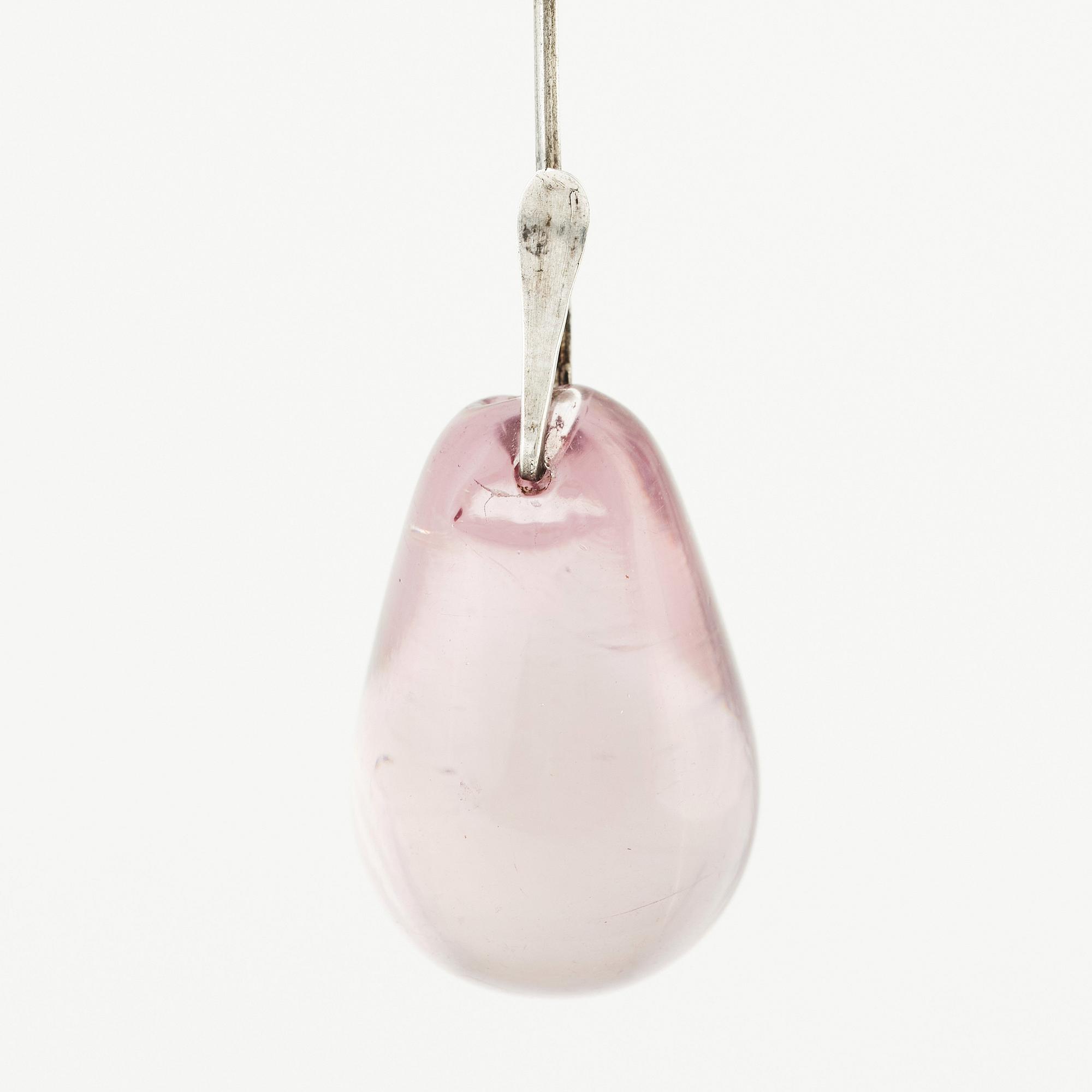 Vivianna Torun Bülow-Hübe, halssmycke och örhängen, utförda i egen studio 1950-tal, silver.