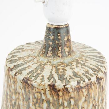 Gunnar Nylund, a stone ware table lamp from Rörstrand.