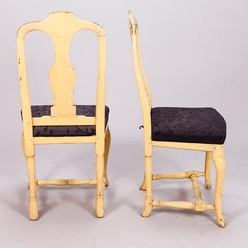 TWO ROCOCO CHAIRS, late 18th century.