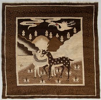 Antique Baotou rug, China, circa 1900.