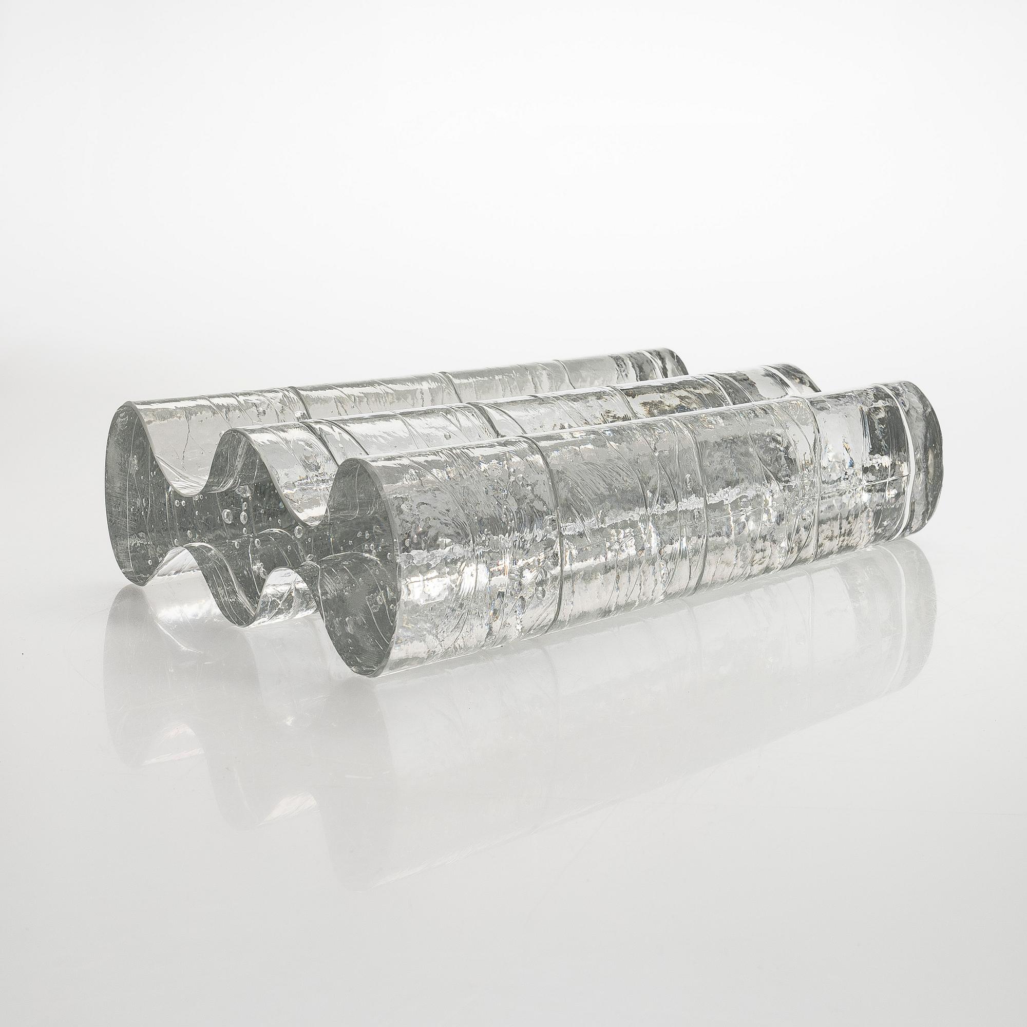 Timo Sarpaneva, an art object, model 3145, from the 'Archipelago' series, signed Timo Sarpaneva Iittala.