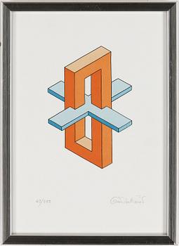 OSCAR REUTERSVÄRD, 2 stycken färglitografier. Signerade och numrerade 43/250.