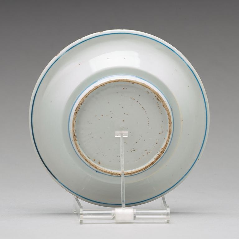 A set of five blue and white dishes, Ming dynasty, Tianqi/Chongzhen, 17th Century.