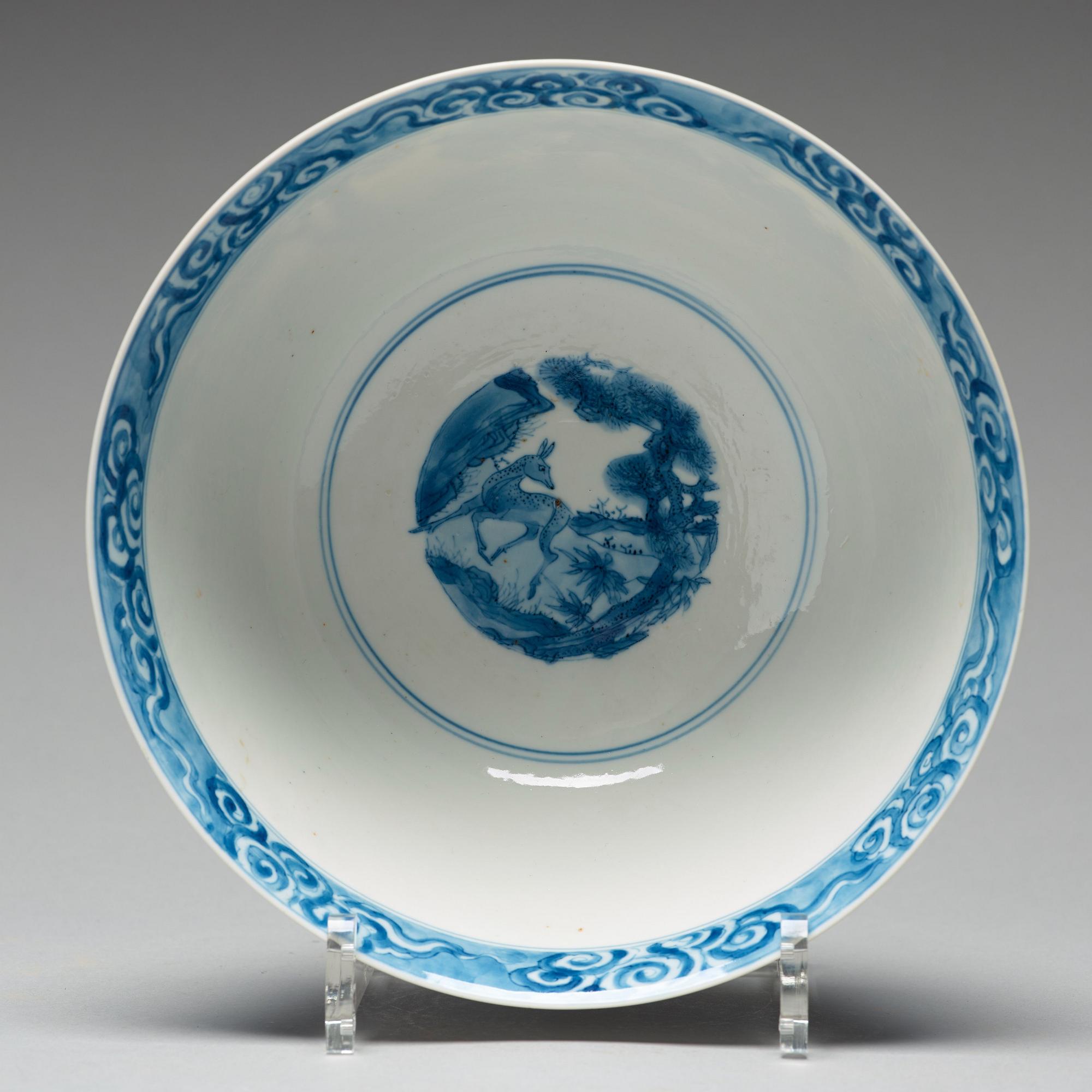 SKÅL, porslin. Qingdynastin, Kangxi (1662-1722).