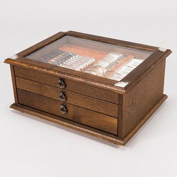 An 83-piece set of 'Chippendale' silver cutlery, Finnish and Swedish hallmarks, 1956-2004.
