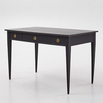 A painted Gustavian style desk, first half of the 20th Century.