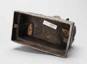 ALFRED OHLSON, skulptur, brons, signerad, gjutarstämpel Otto Meyers Eftr.