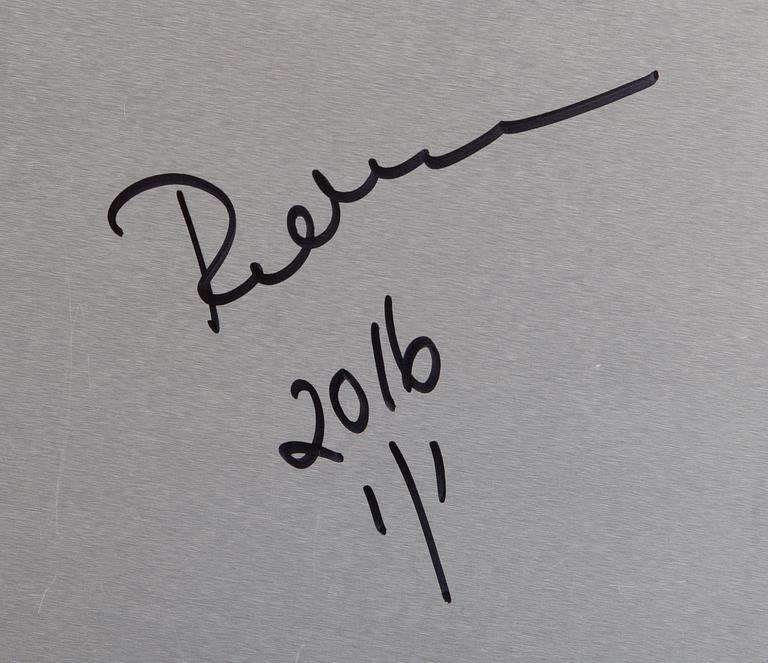 PAOLA SUHONEN, colour print on aluminium, a tergo signed and dated 2016, numbered 1/1.