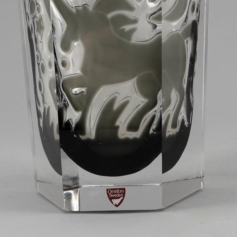VAS, glas, ariel, Olle Alberius, Orrefors Gallery 1988.