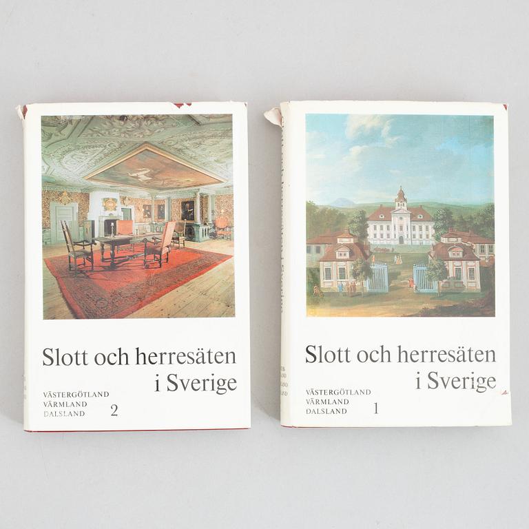 Books, 'Svenska Slott och Herresäten', 18 volumes, Allhems Förlag ...