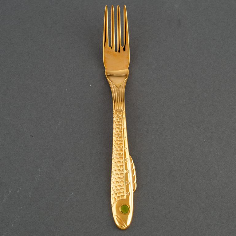 Seventeen 'Nobel' fish forks by Gunnar Cyrén for Gense.