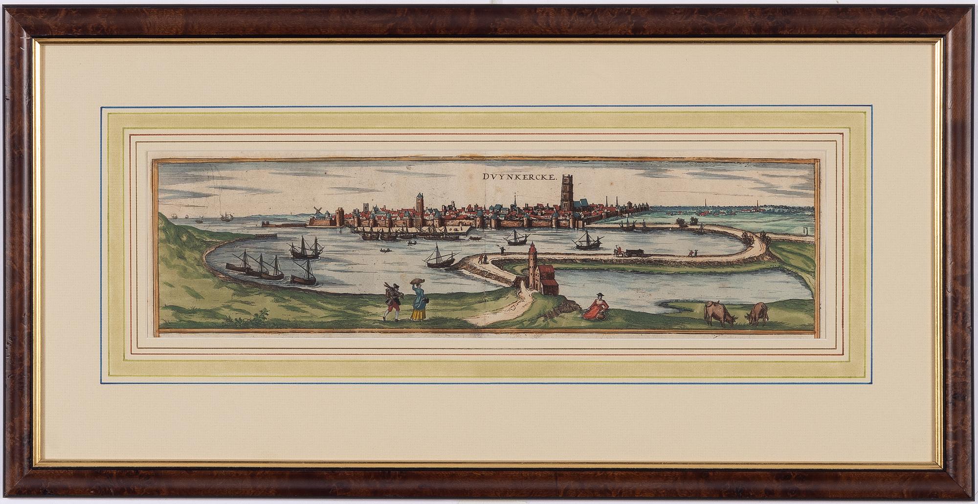 Frans Hogenberg, Dunkirk from the seaside.