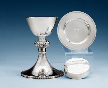 604. An Atelier Borgila 3 pcs of communion set, Stockholm 1933.