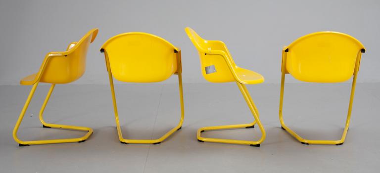 STOLAR, 4 st, "Haimi 419", Yrjö Kukkapuro, formgivna 1970.
