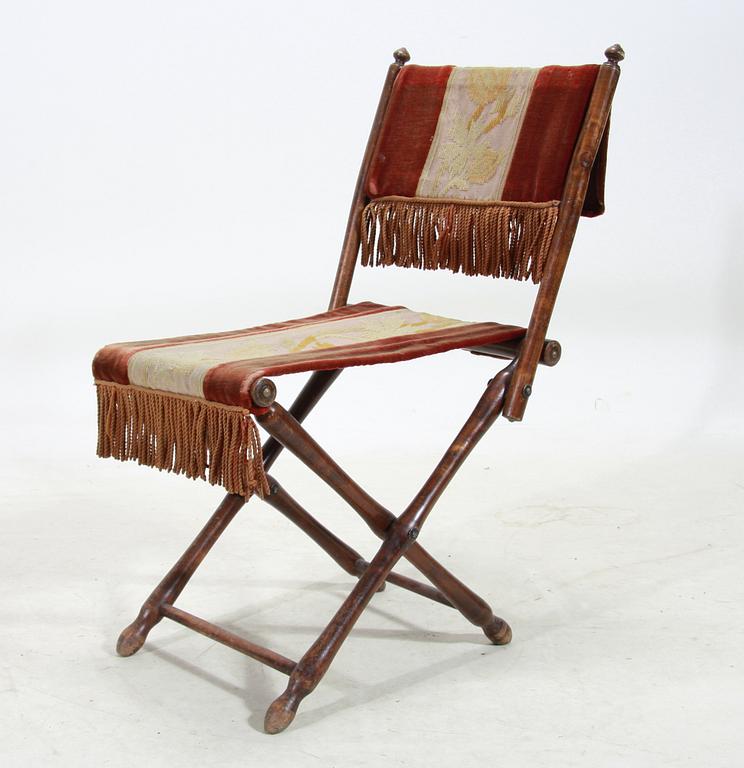 FÄLLSTOL, nyrenässans, omkring 1900.