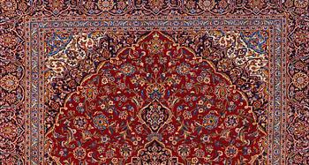 A carpet, Kashan, around 407 x 310 cm.