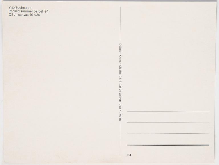 Yrjö Edelmann, olja på duk, signerad och daterad 1993.