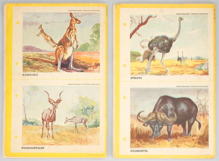 SERIETIDNINGAR, Tarzan nr 1,5,6, 1951.