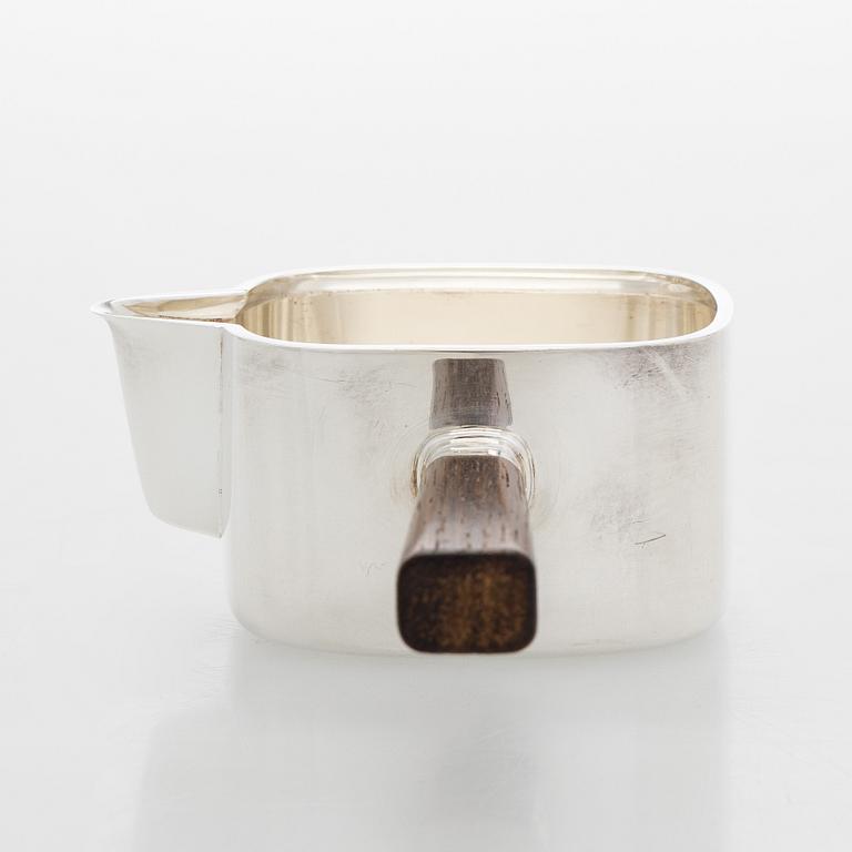 Bertel Gardberg, A silver and rosewood sauce jug, Eino Westerback, Helsinki, 1959.