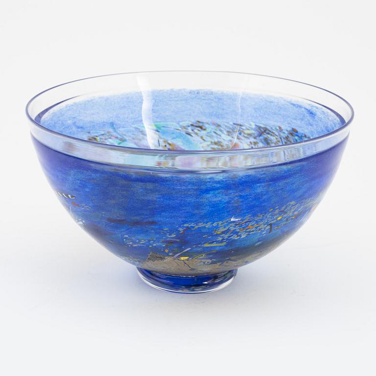 Bertil Vallien, a glass bowl, Kosta Boda.