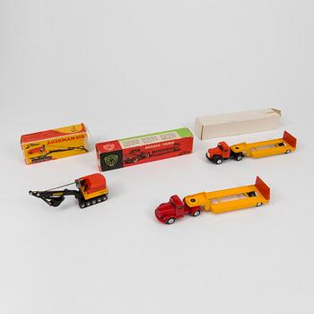 A lof of three Tekno vehicles Denmark 1960s.