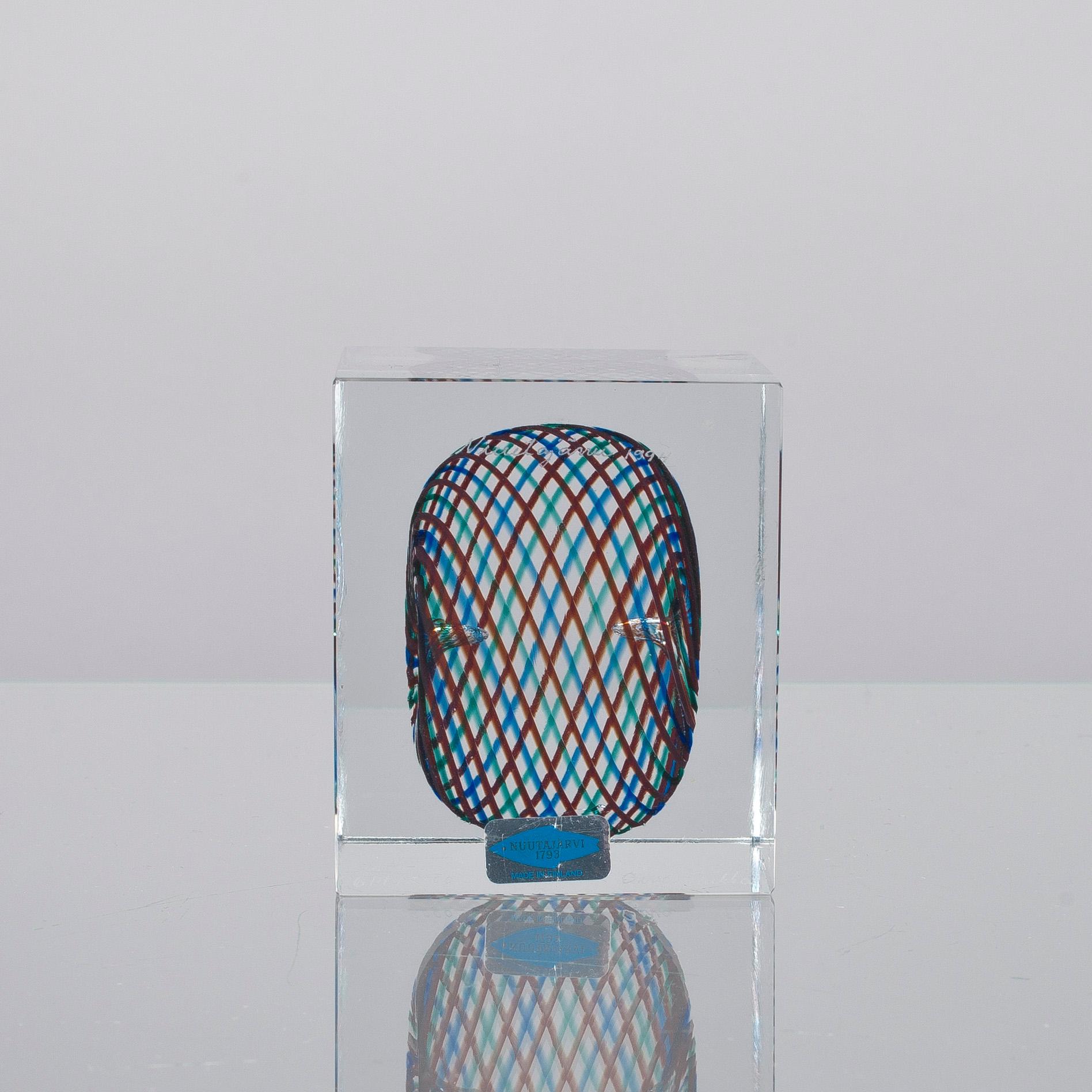 ÅRSKUB, glas, signerad Oiva Toikka, Notsjö 1994, numrerad 614/2000.