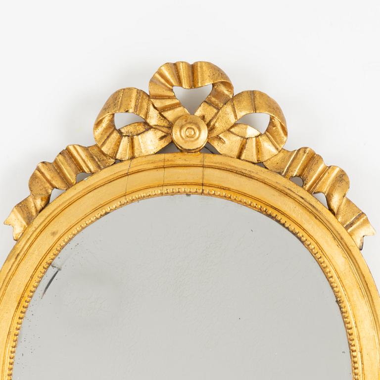 A mirror wall sconce, Gustavian, late 18th Century.