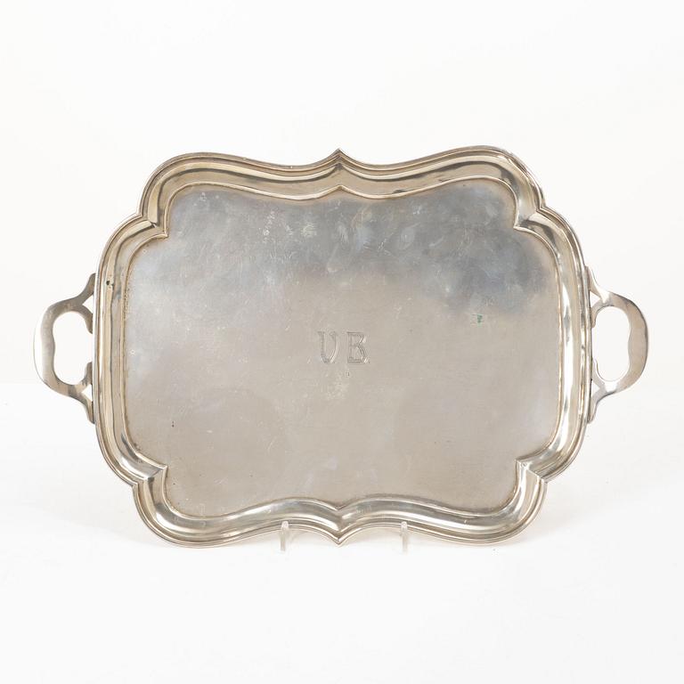 A Finnish silver tray, mark of Karl Alfred Lind, Helsinki, 1920.