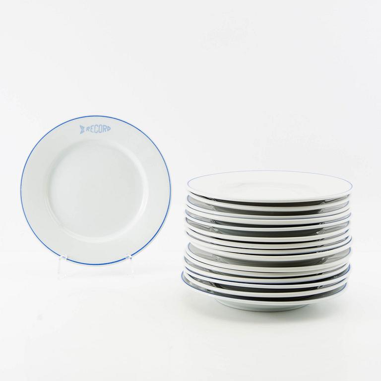 Service 85 dlr "Abu" "Record" Uppsala Ekeby/Rörstrand second half of the 20th century porcelain.