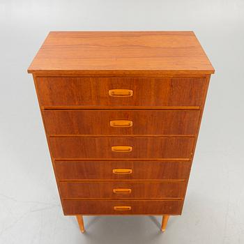 Byrå, teak, 1960-tal.