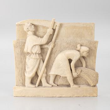 Stig Blomberg, relief, gipsförlaga till M/S Stockholm (1941).