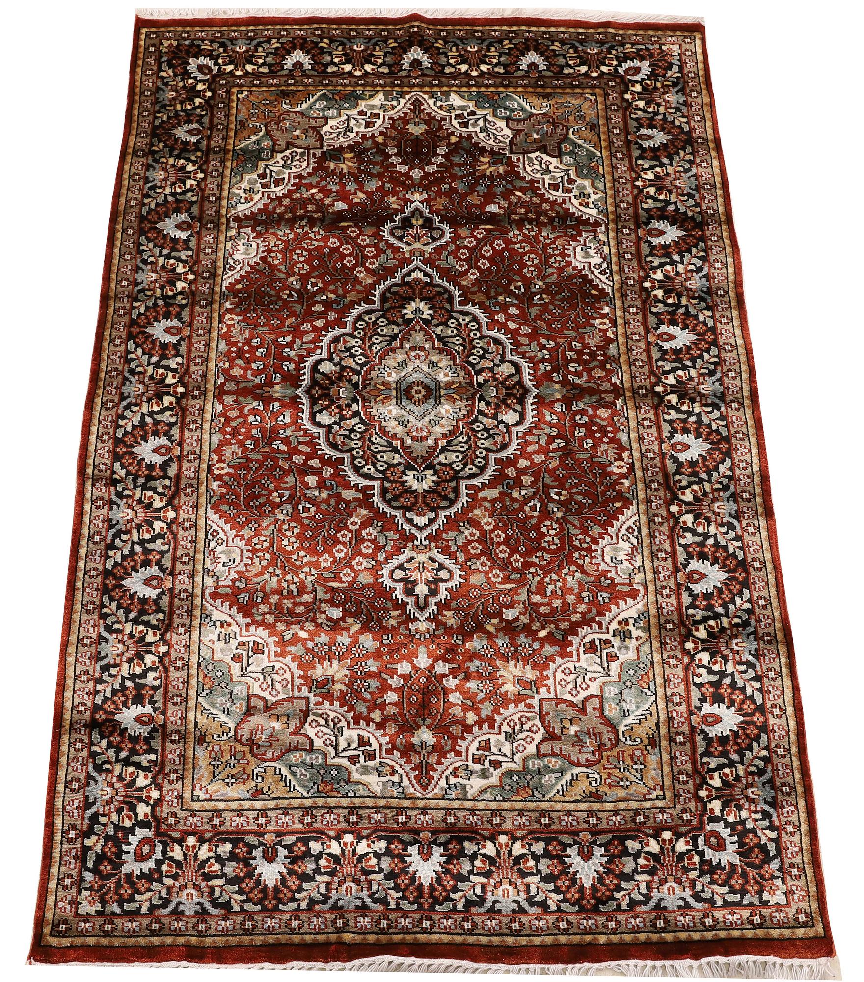 A carpet, Oriental silke, ca 187 x 121 cm.
