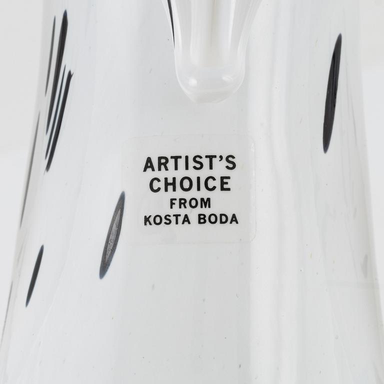 Ludvig Löfgren, a glass vase/sculpture, Kosta Boda, Sweden.