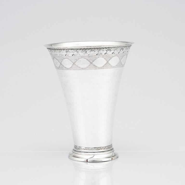Johan Martin Loëll, bägare, silver, Falun 1794.