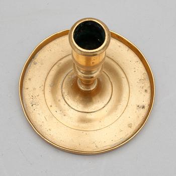 LJUSSTAKE, mässing, barock 1600/1700-tal.