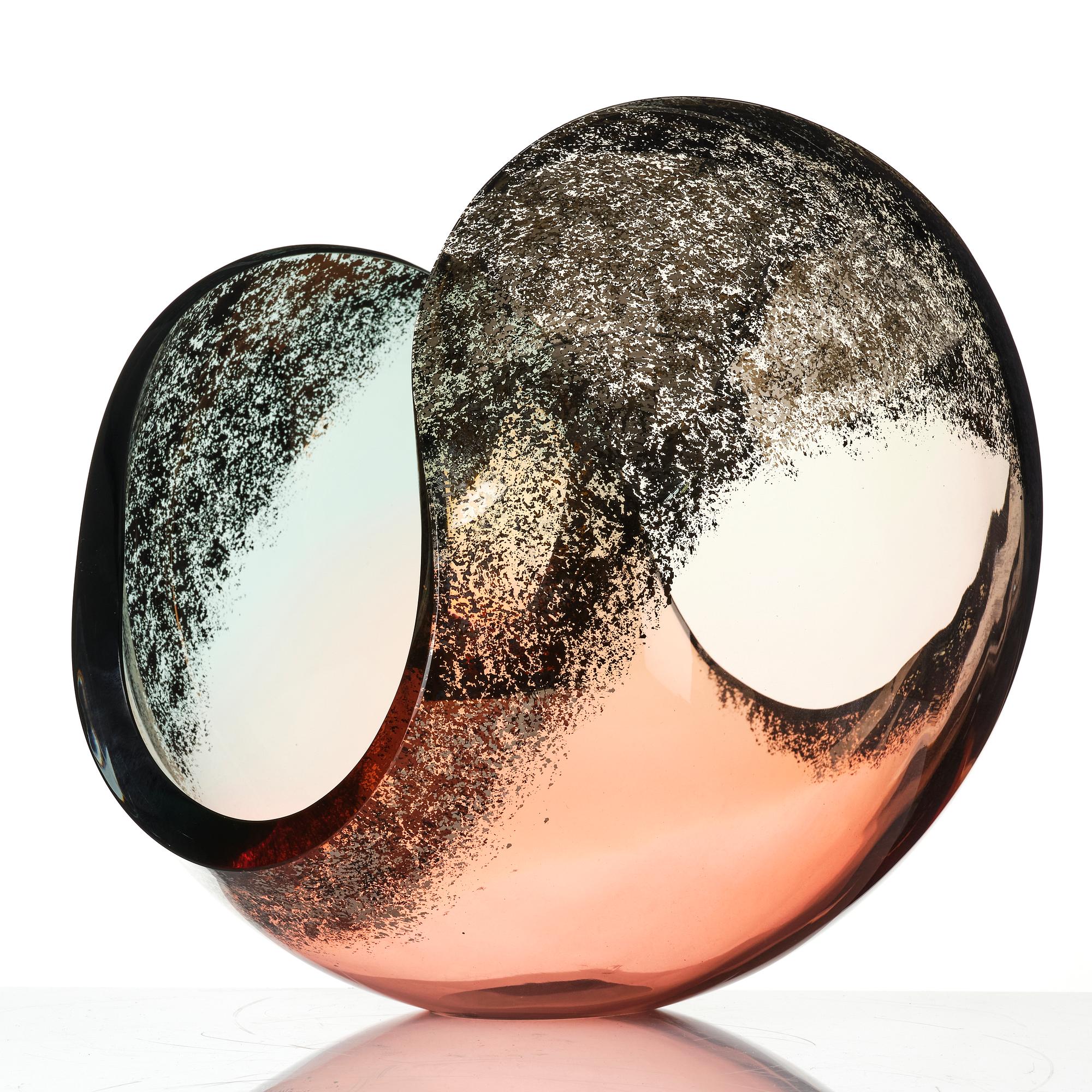 Lena Bergström, a unique glass bowl, Kosta Boda, signed.