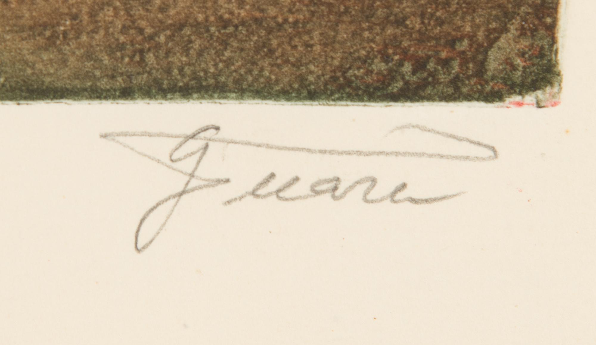 Gita Teearu, etsaus, signeerattu.