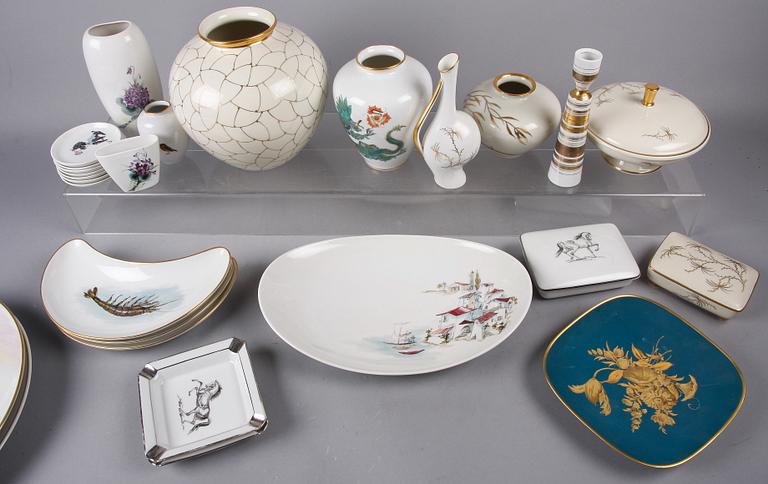 PARTI PORSLIN, ca 25 delar, Rosenthal, 1900-tal.