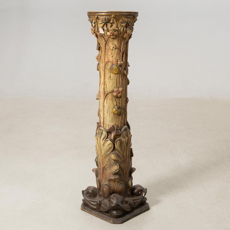 Pedestal, Art Nouveau early 20th century.