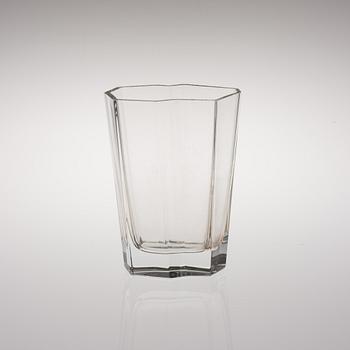 TAPIO WIRKKALA, VAS, glas,  signerad Tapio Wirkkala Iittala 1988.